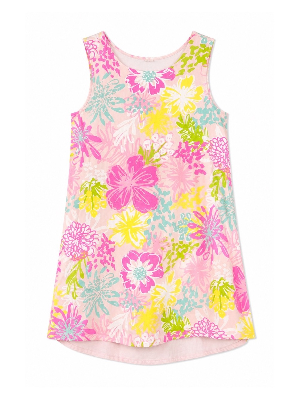 Tommy Bahama Multicolor Neon Floral Sleeveless Shift Dress Girls Size 6